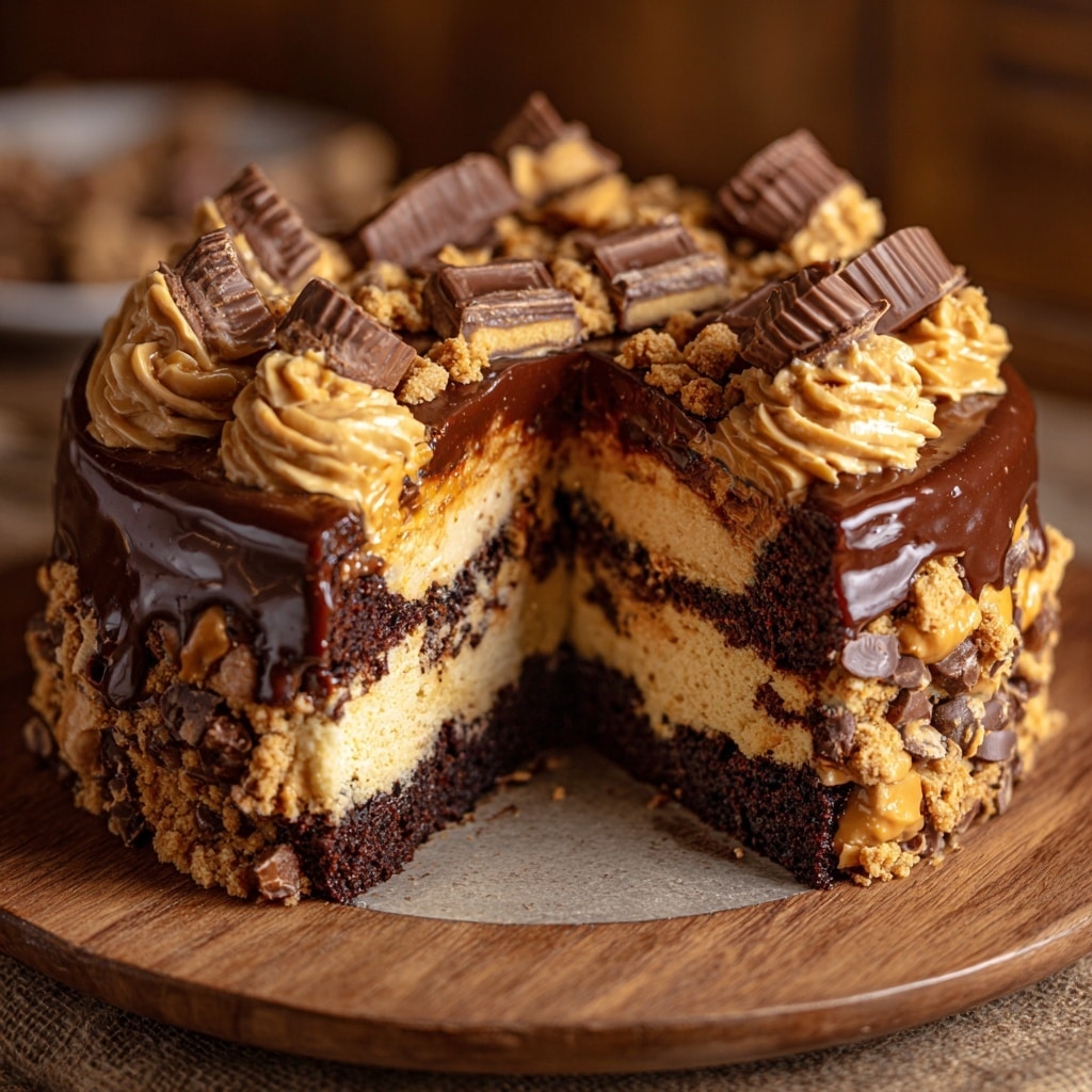 Reese’s Peanut Butter Earthquake Cake Recipe - Recipe Image
