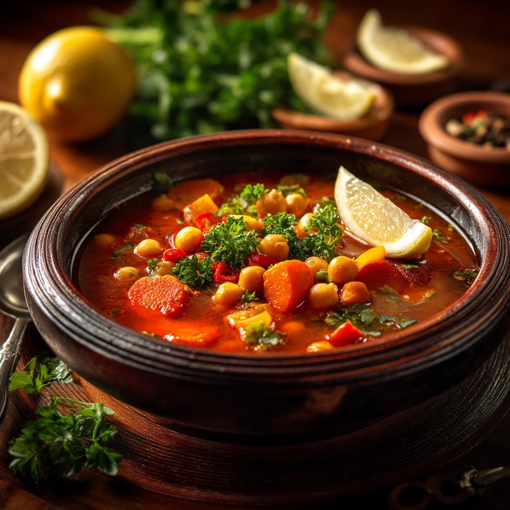 Moroccan Chickpea Soup Recipe - Recipe Image