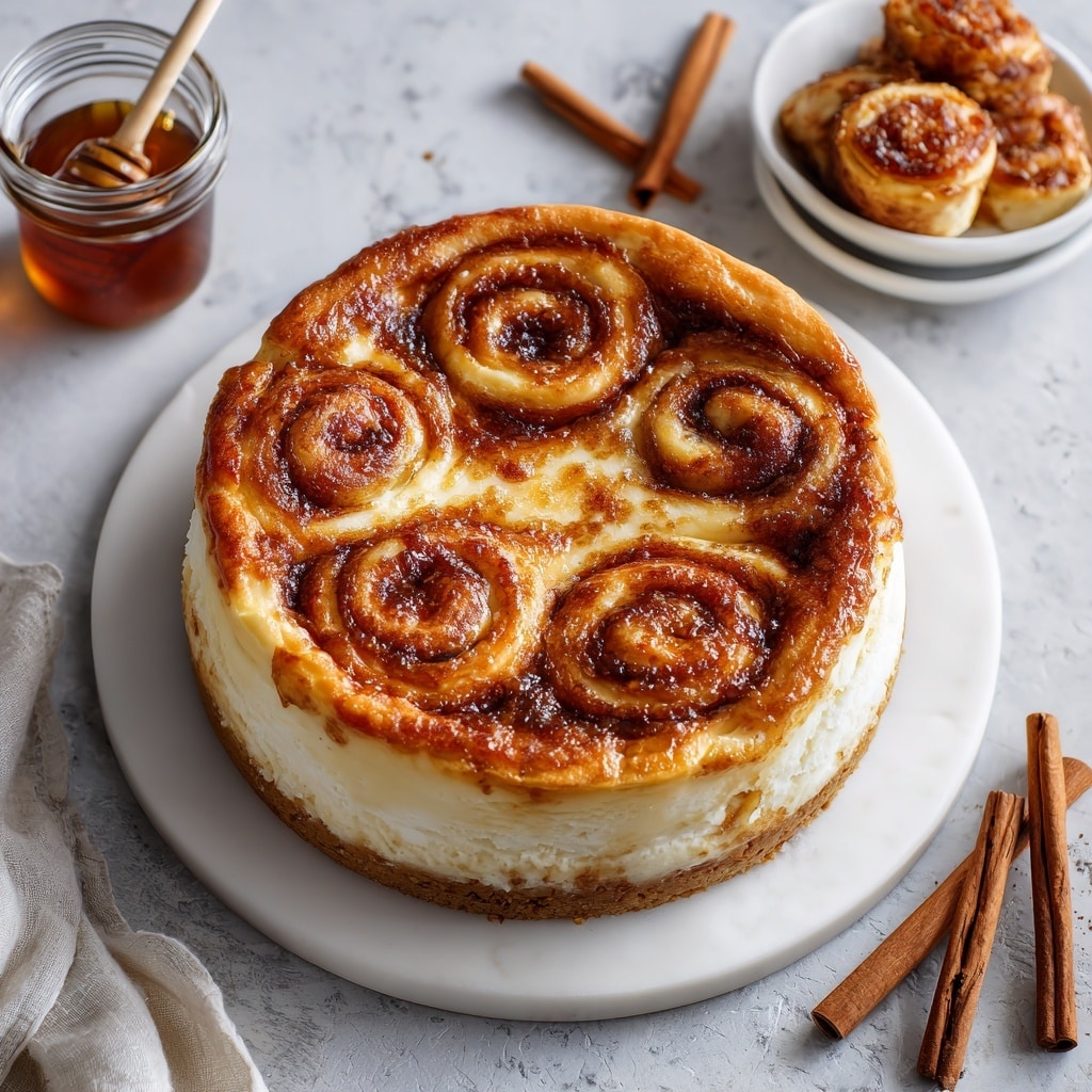 Cinnamon Roll Cheesecake Recipe - Recipe Image