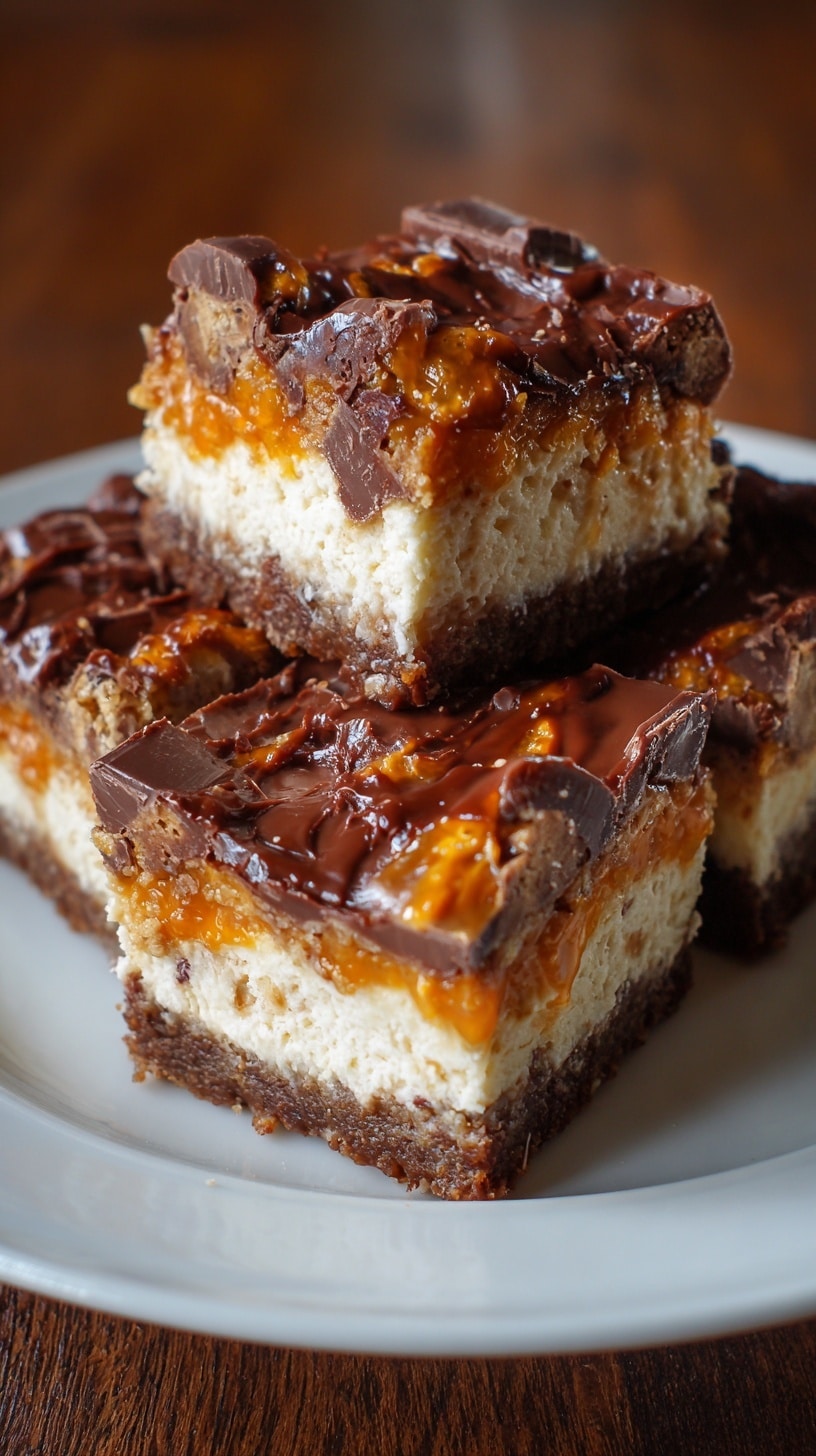 Caramel Chocolate Crunch Bars Recipe - Recipe Image
