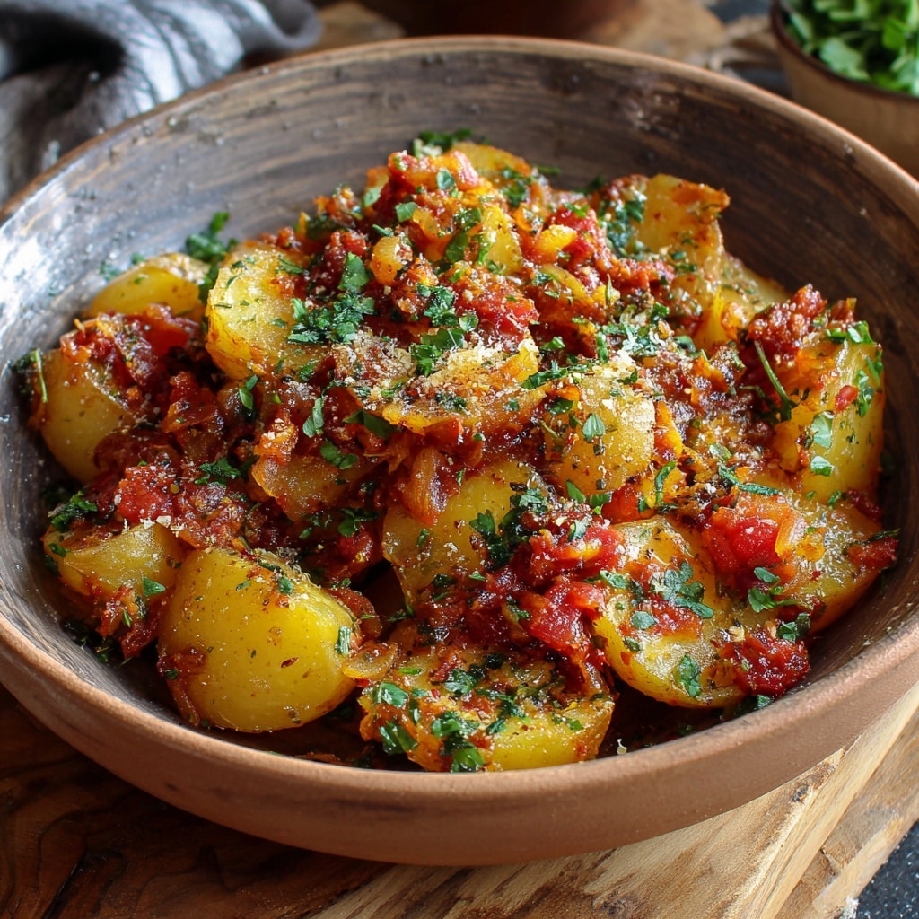 Patatas Bravas with Spicy Tomato Sauce and Garlic Aioli Recipe - Recipe Image