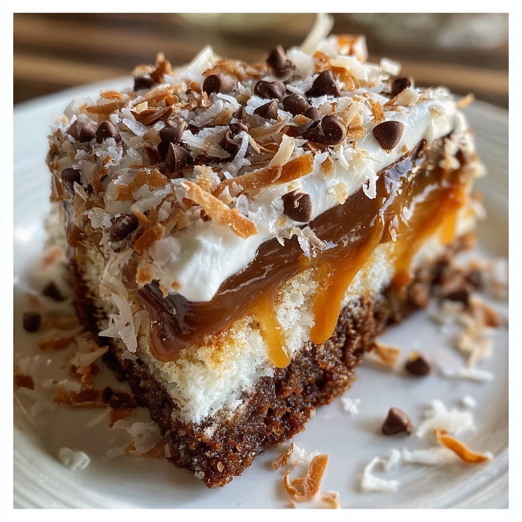 Chocolate Caramel Toffee Crunch Cake Recipe - Recipe Image
