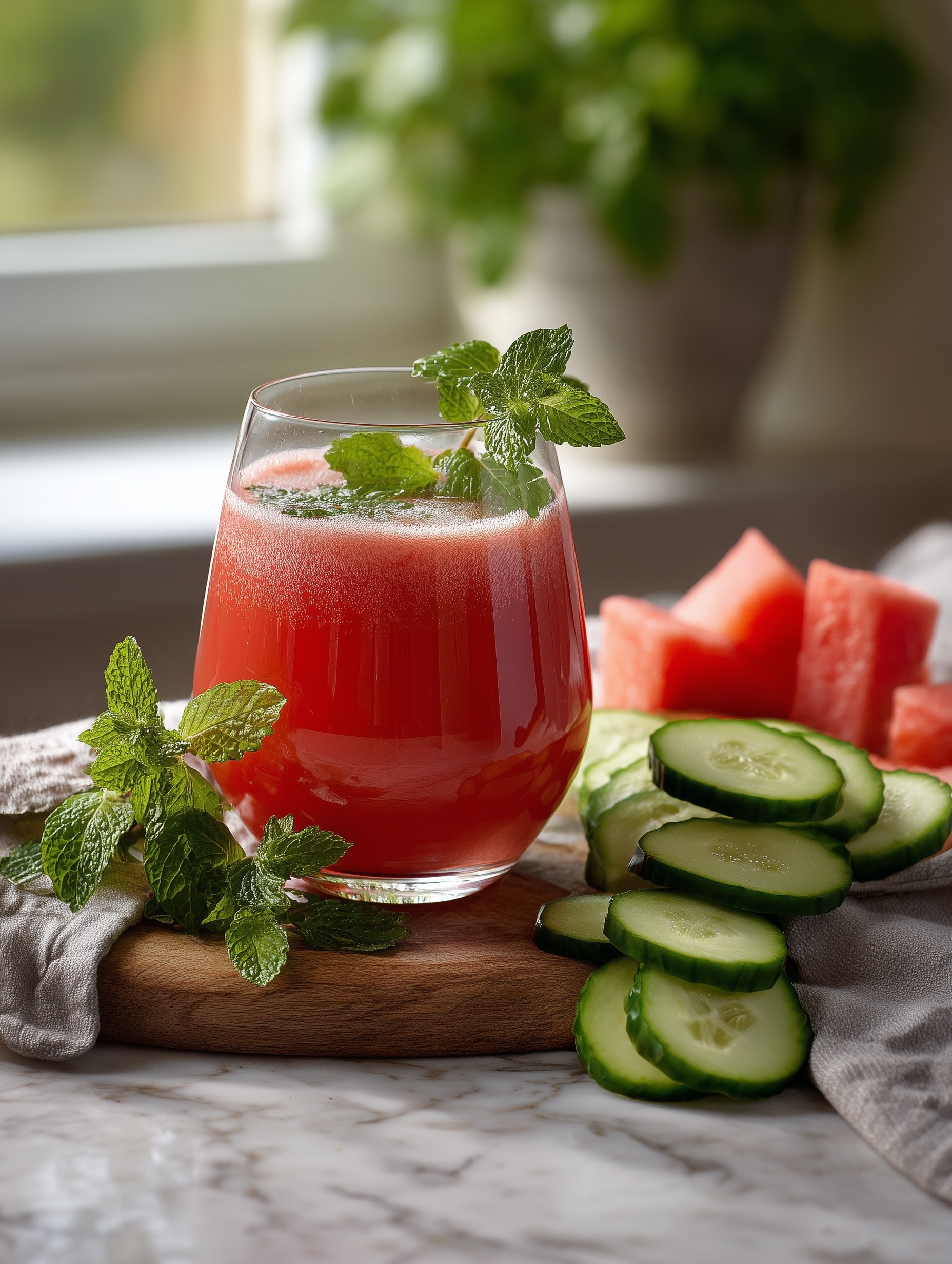 Watermelon Lime Mint Mocktails Recipe - Recipe Image
