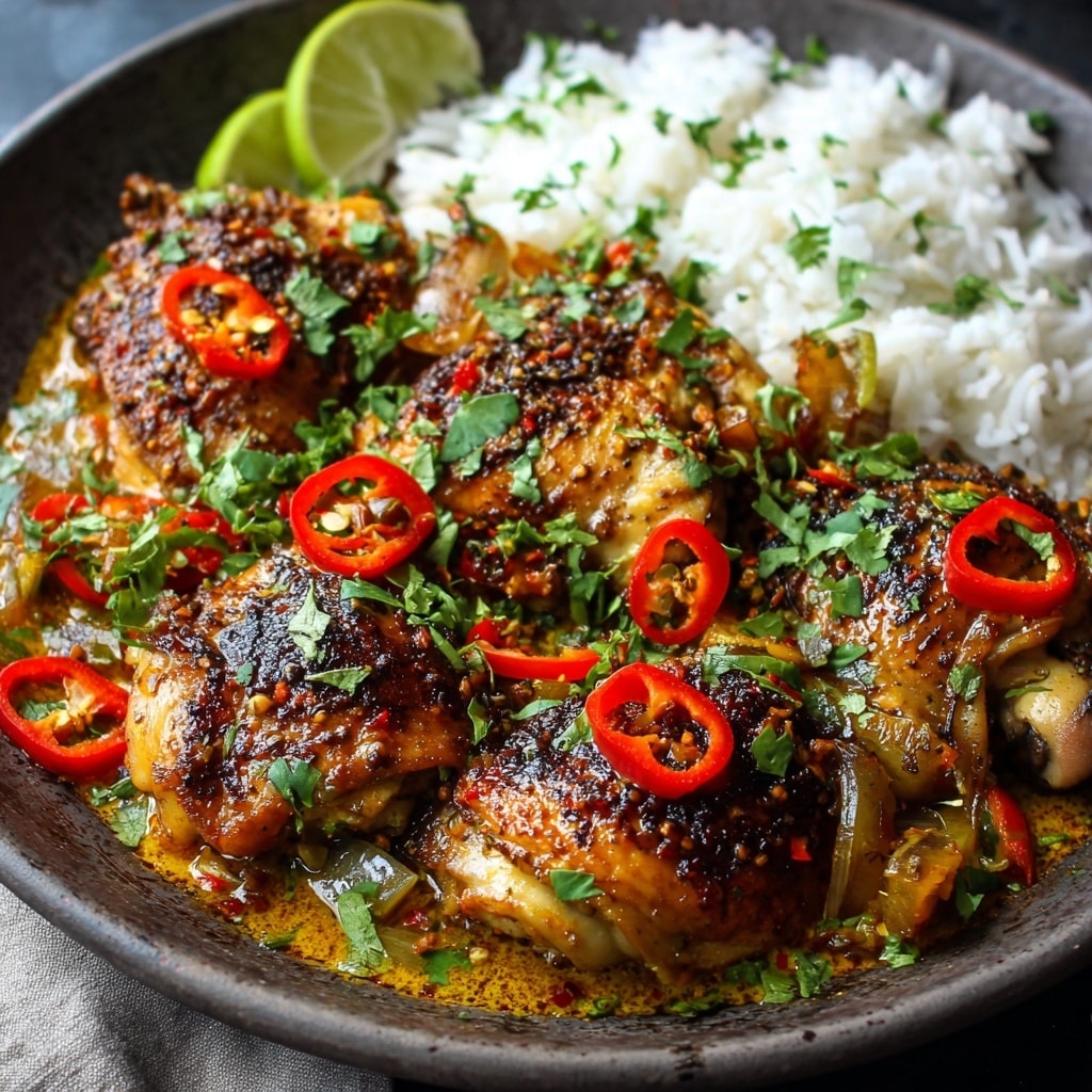 Spicy Brazilian Coconut Chicken Recipe - Recipe Image