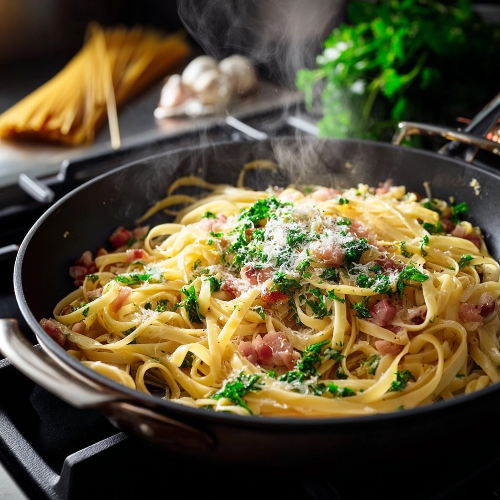 Spaghetti Squash Carbonara Recipe - Recipe Image