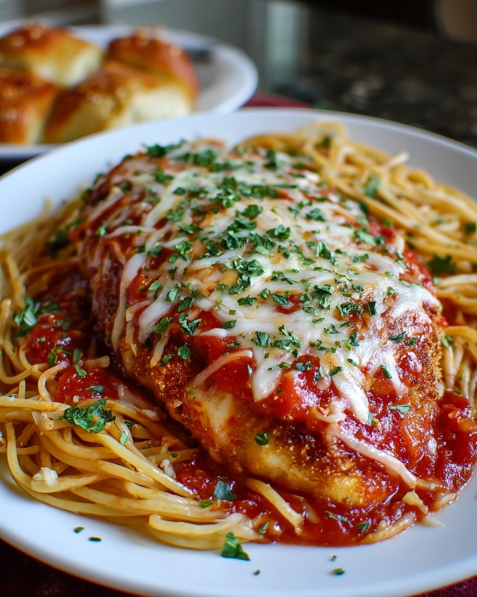 Chicken Parmesan with Creamy White Wine Gravy Recipe - Recipe Image