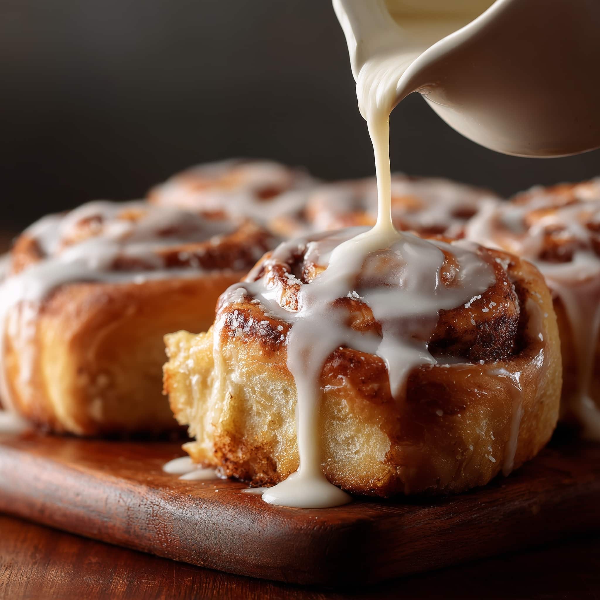 Fluffy Cinnamon Rolls with Cinnamon-Sugar Filling and Creamy Glaze Recipe - Recipe Image