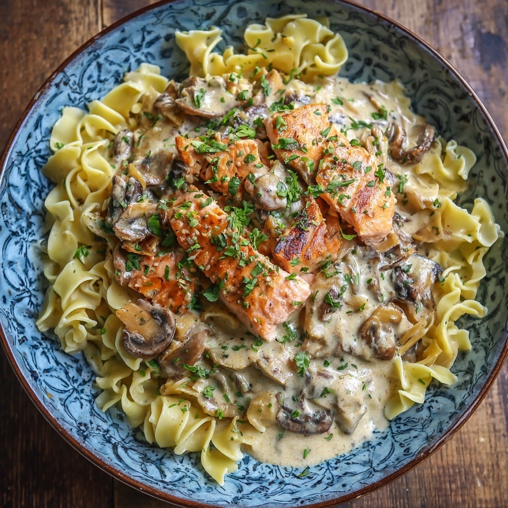 Creamy Chicken Mushroom Pasta Recipe - Recipe Image