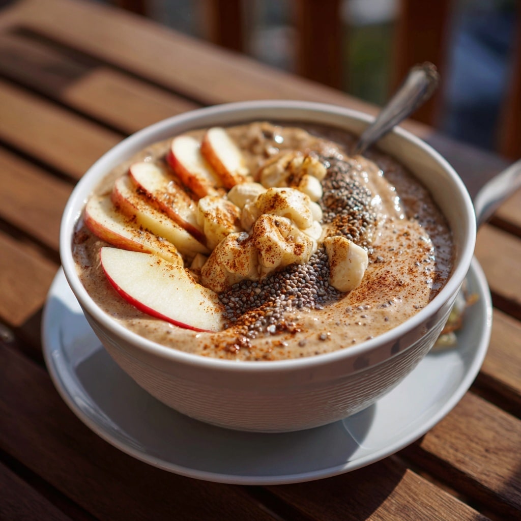 Protein Power Porridge with Fresh Fruit and Nut Butter Recipe - Recipe Image