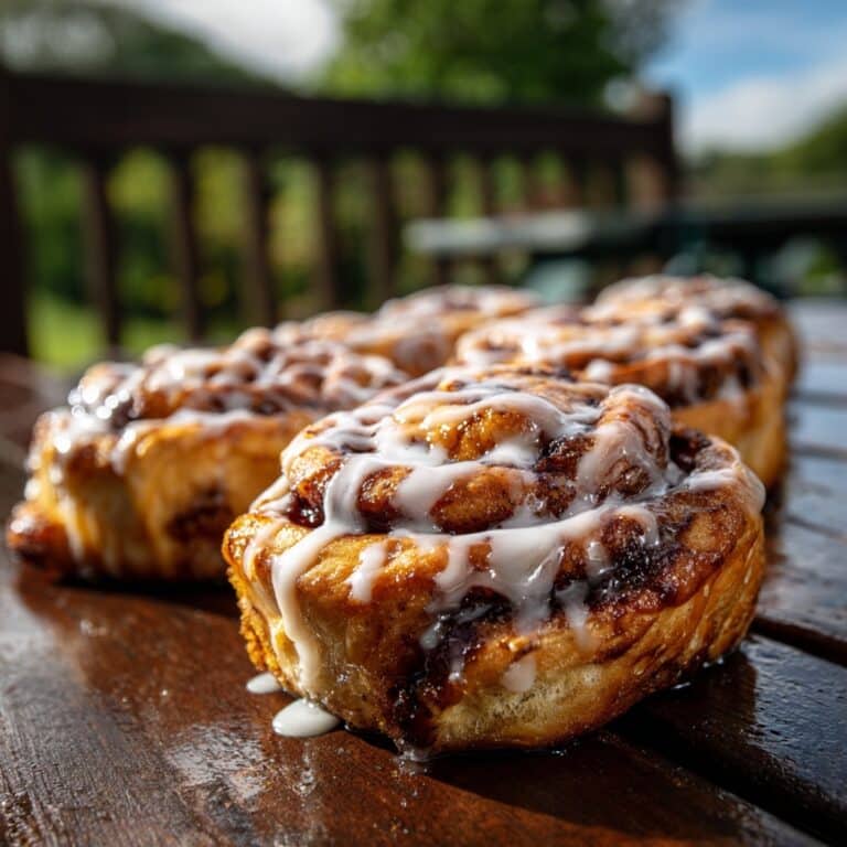 Black Forest Cinnamon Rolls with Cherry Mascarpone Frosting Recipe