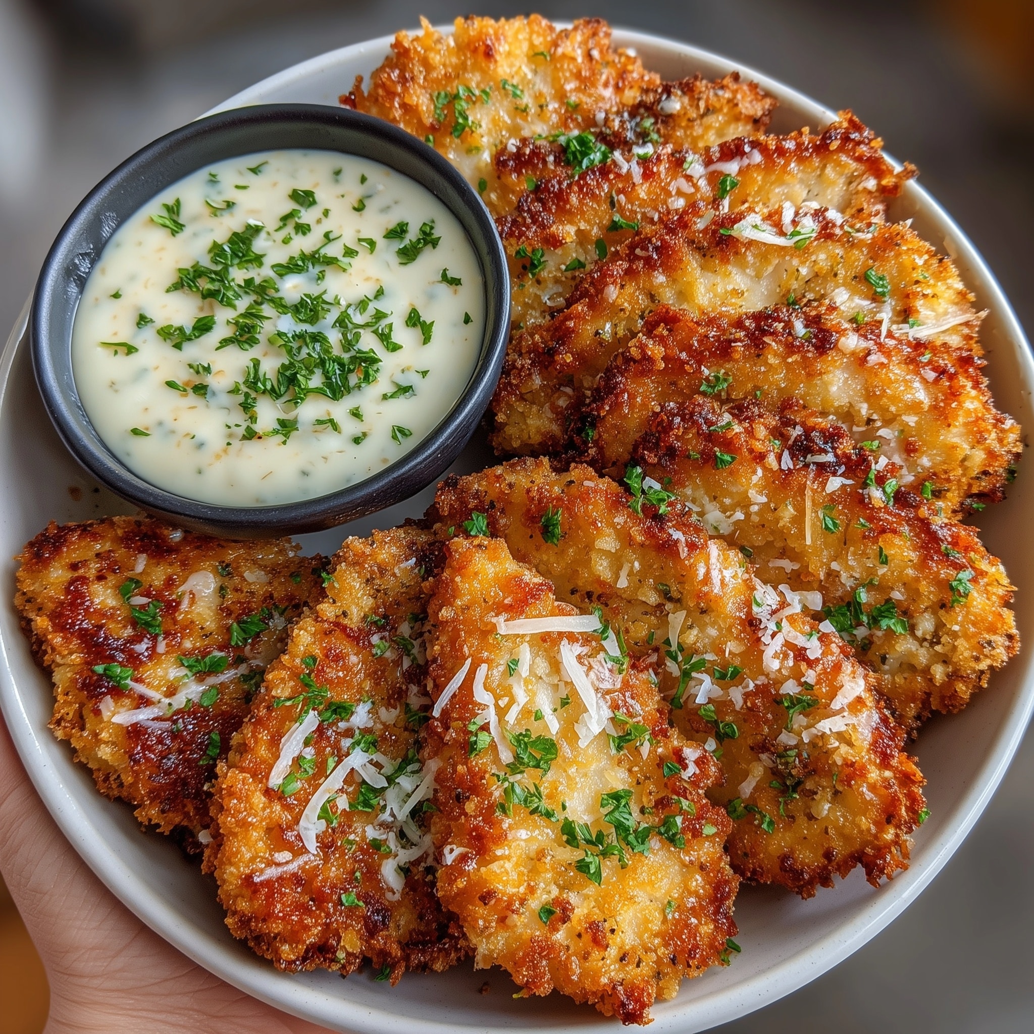 Crispy Dill Pickle Parmesan Chicken Recipe - Recipe Image