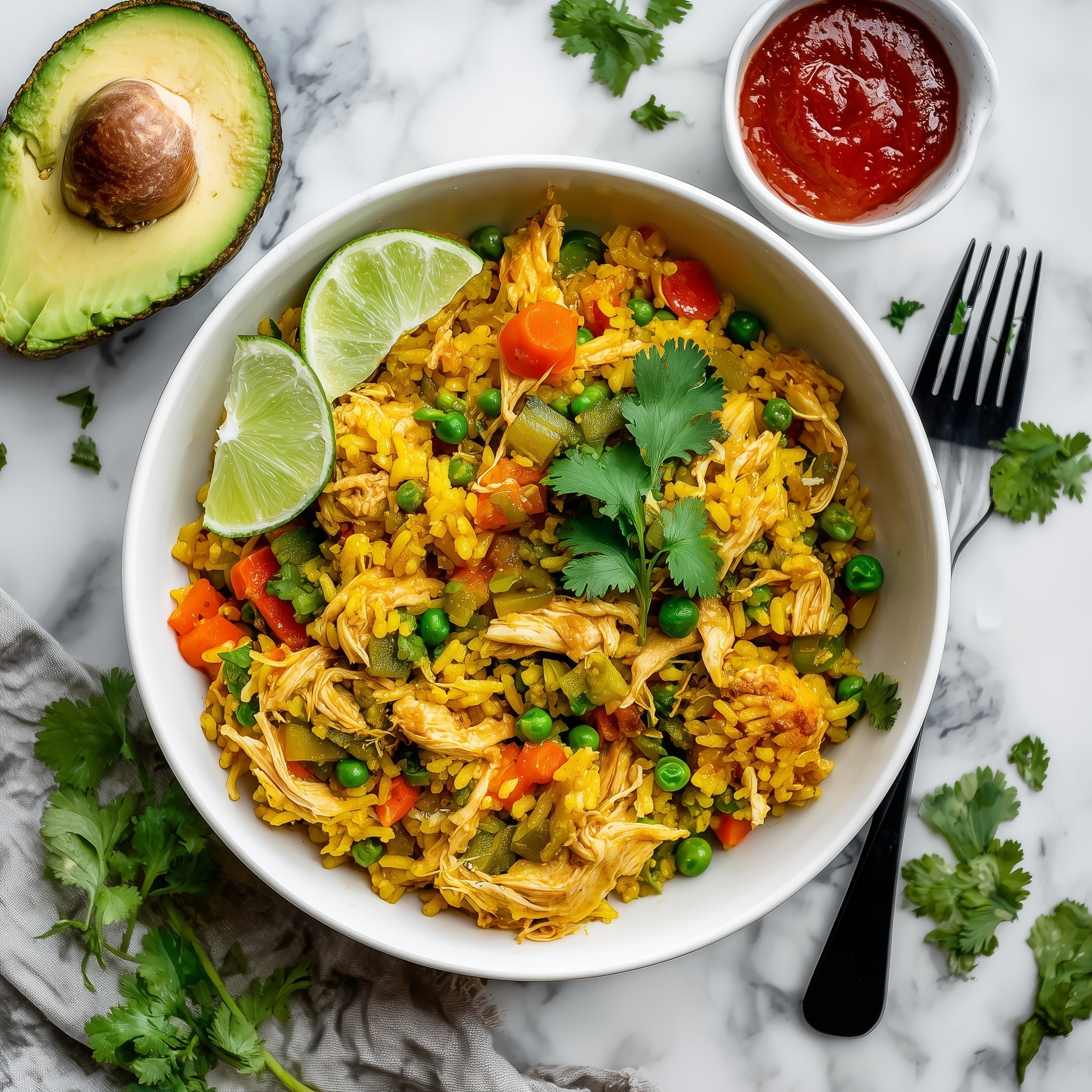 Curry Chicken Fried Rice Recipe - Recipe Image
