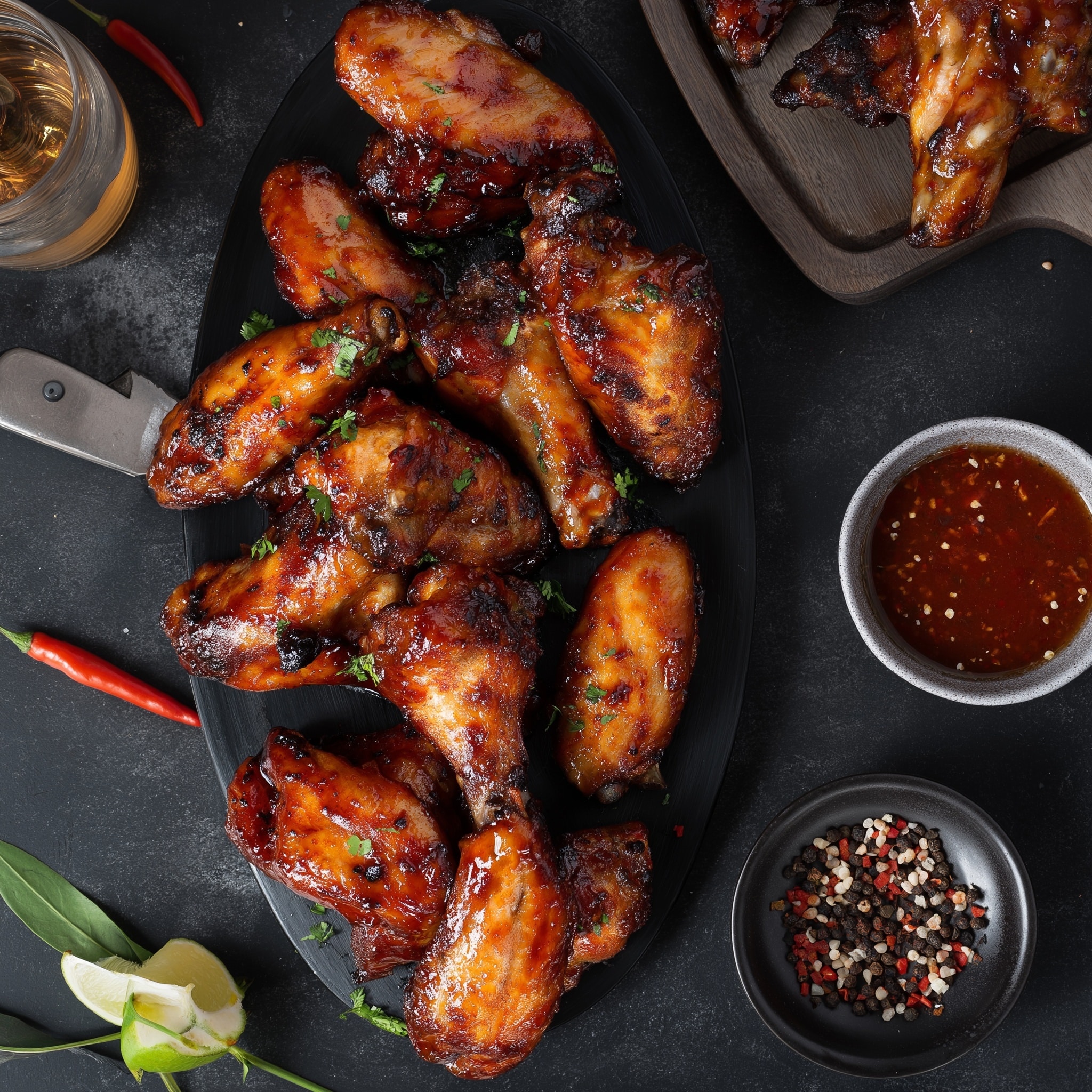 Best Instant Pot Chicken Wings with Honey Garlic Sauce Recipe - Recipe Image