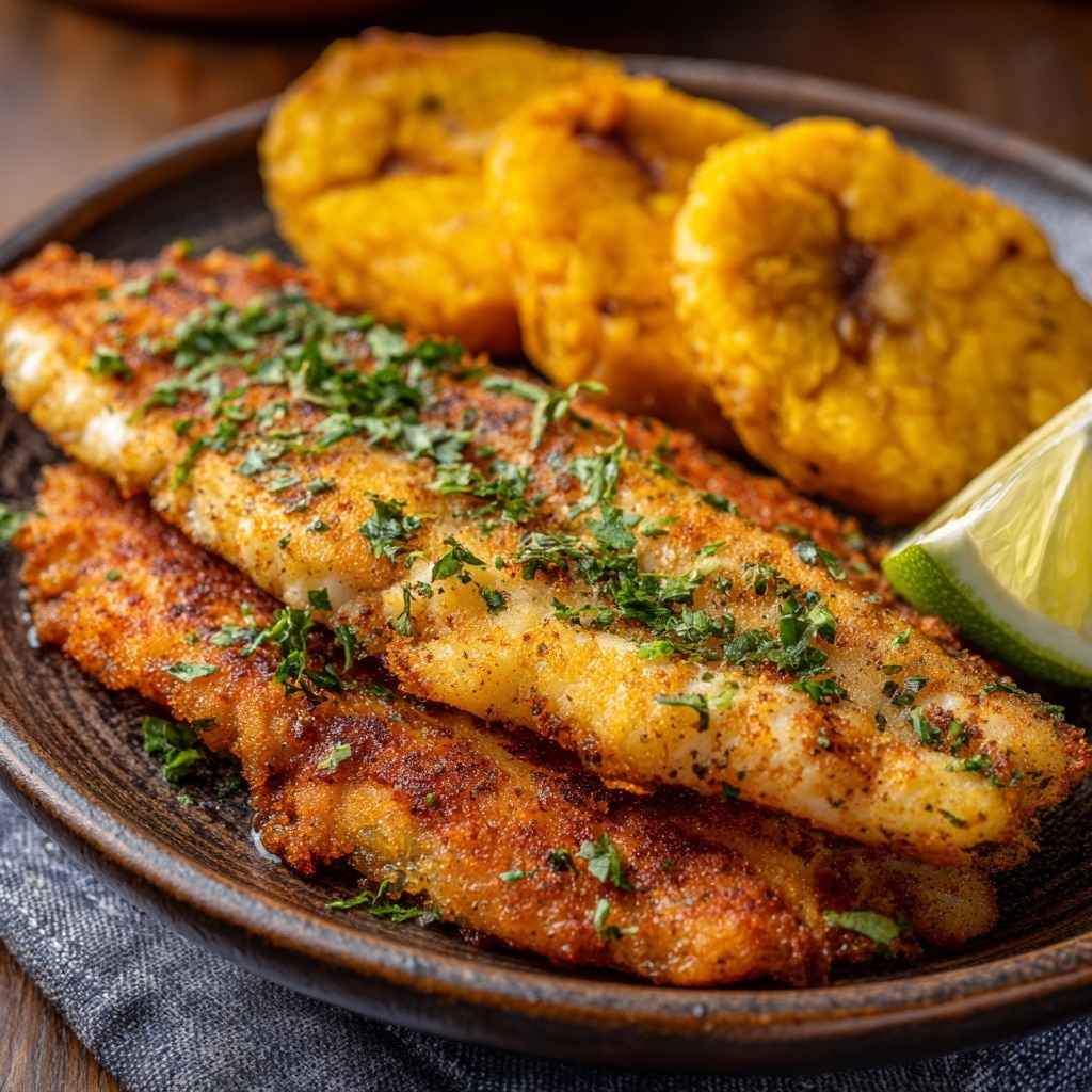 Pan Fried Tilapia with Lemon Garlic Cream Sauce Recipe - Recipe Image