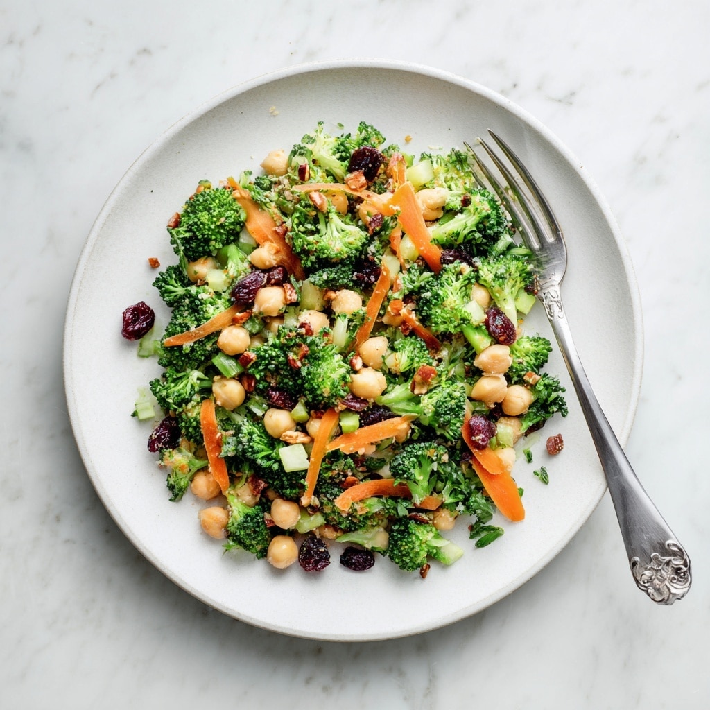Chickpea Apple Broccoli Salad with Honey Dijon Dressing Recipe - Recipe Image