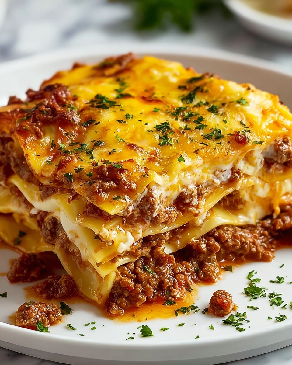 Cheesy Keto Ground Beef Casserole Recipe - Recipe Image