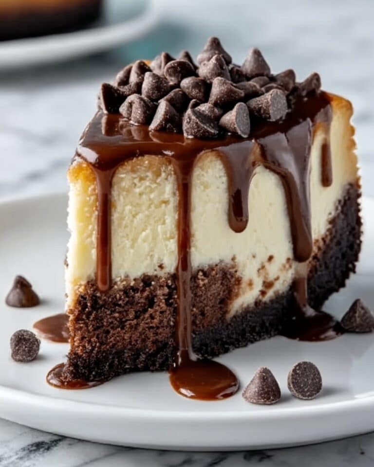 Fudgy Brownie Bottom Cheesecake Recipe