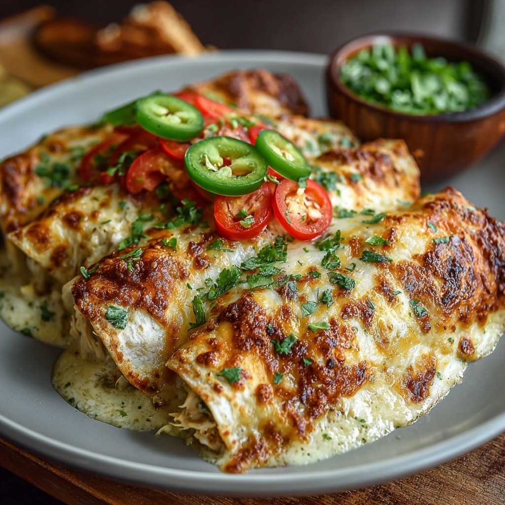 Indulgent Queso Chicken Enchiladas for Quick Weeknight Dinners Recipe - Recipe Image