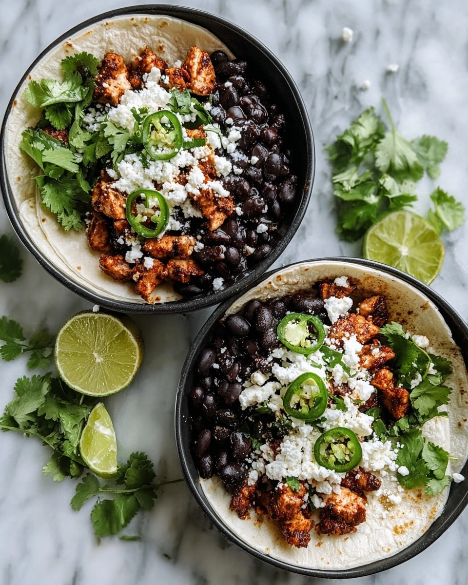 Chicken and Black Bean Quesadilla Bowls Recipe - Recipe Image