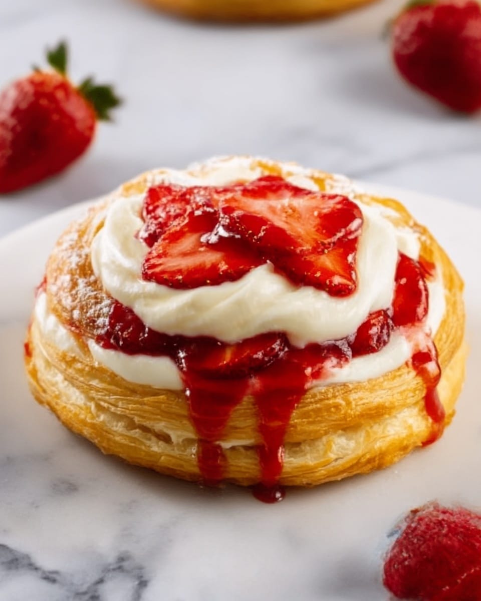 Strawberry Cream Cheese Danish Recipe - Recipe Image