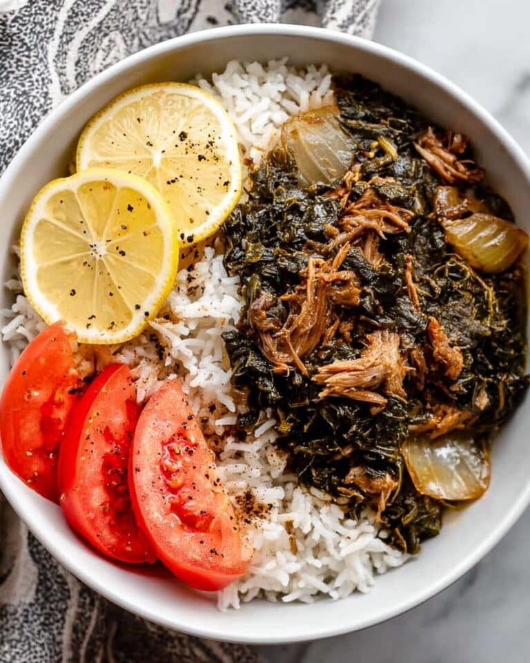 Molokhia with Roasted Onions and Lemon Recipe