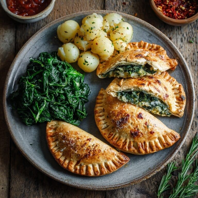 Spiced Spinach and Potato Pasty Pies Recipe