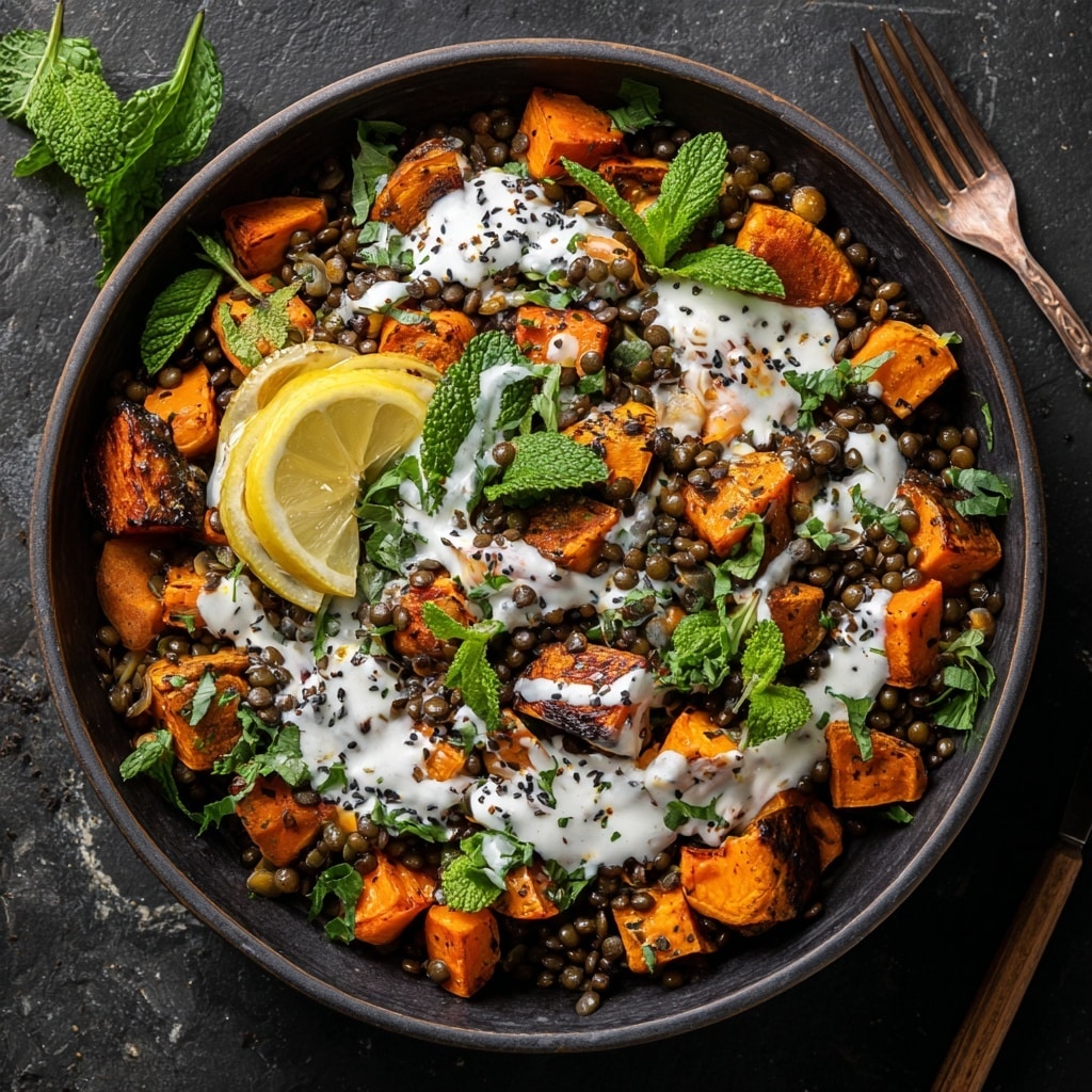 Ginger Sweet Potato and Coconut Milk Stew with Lentils and Kale Recipe - Recipe Image