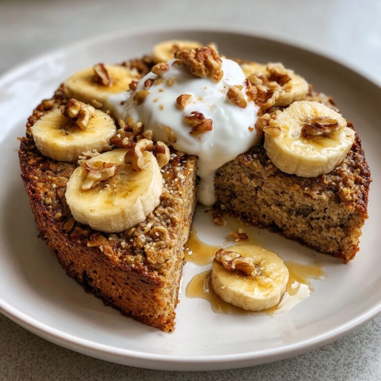 Banana Bread Baked Oats with Peanut Butter and Berries Recipe