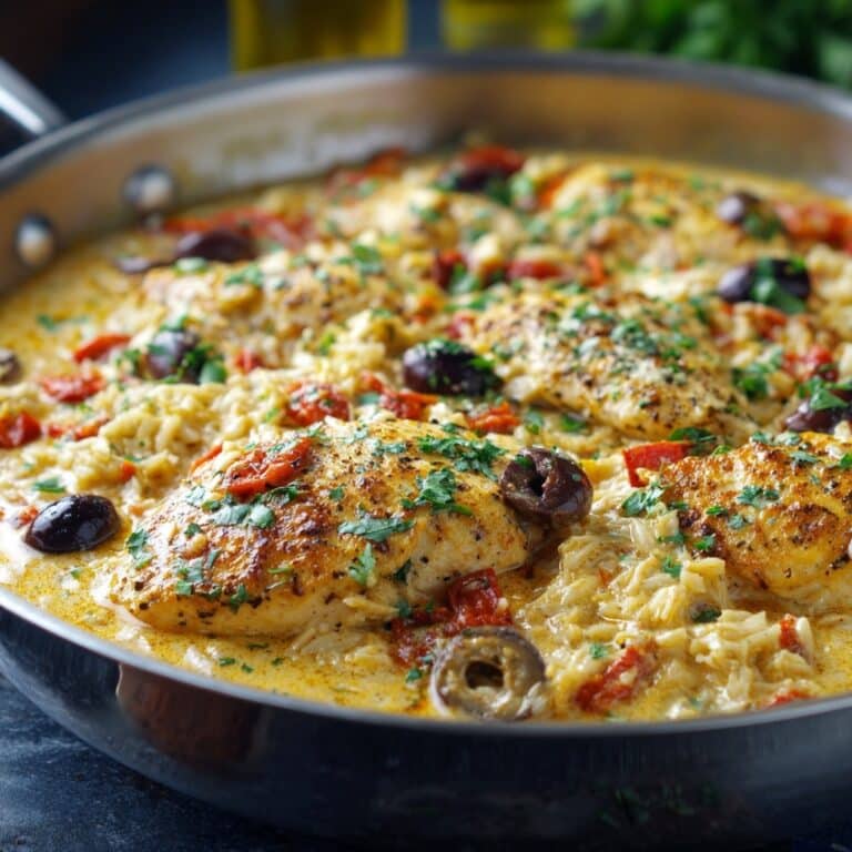 Creamy Mediterranean Chicken Skillet Recipe