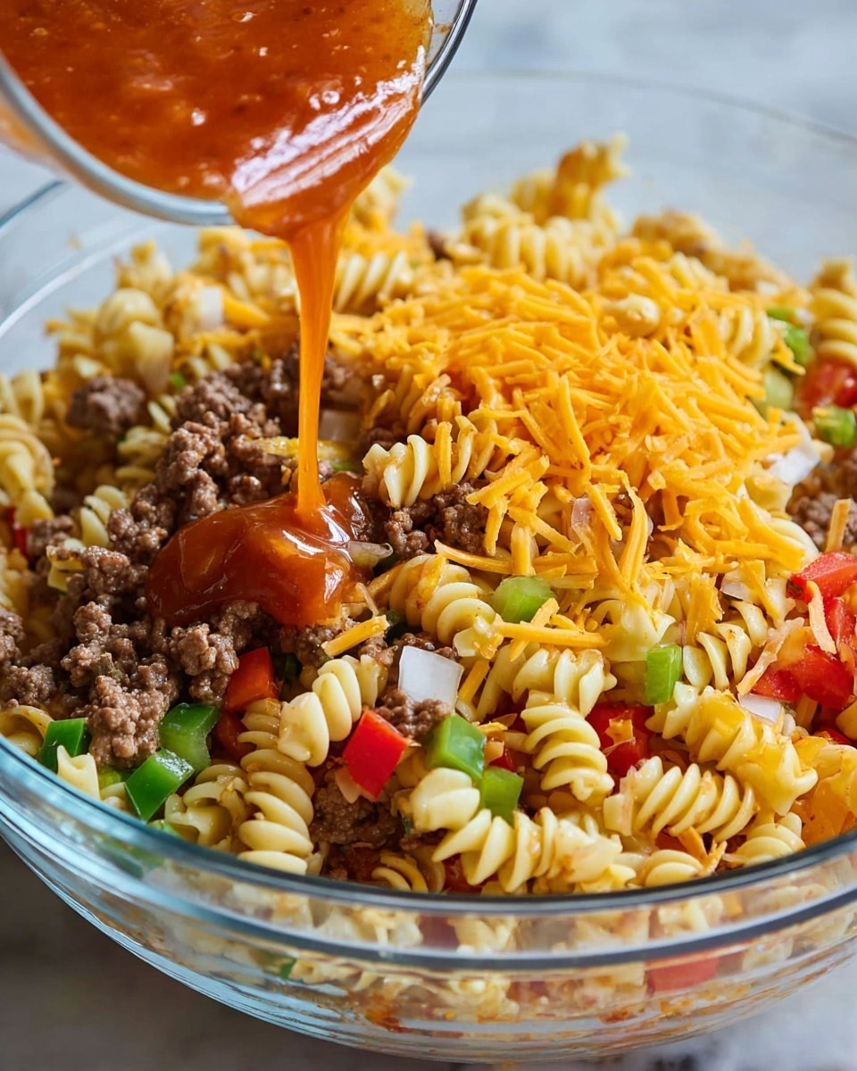Taco Pasta Salad Recipe - Recipe Image