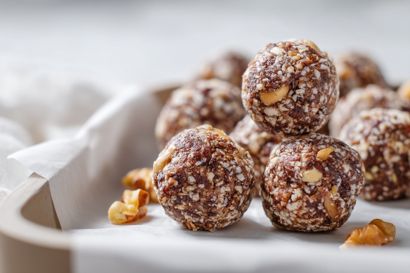 No-Bake Peanut Butter Energy Bites Recipe - Recipe Image