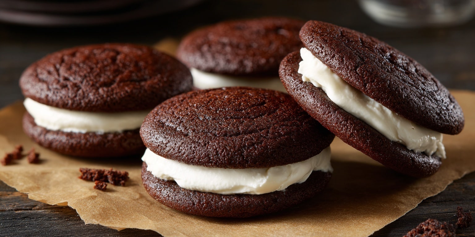Chocolate Raspberry Sandwich Cookies Recipe - Recipe Image