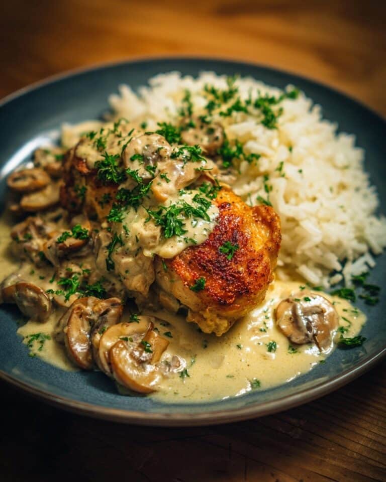 Chicken Scampi with Creamy Garlic Parmesan Rice Recipe