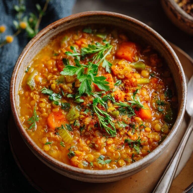 Mediterranean Spicy Spinach and Lentil Soup Recipe