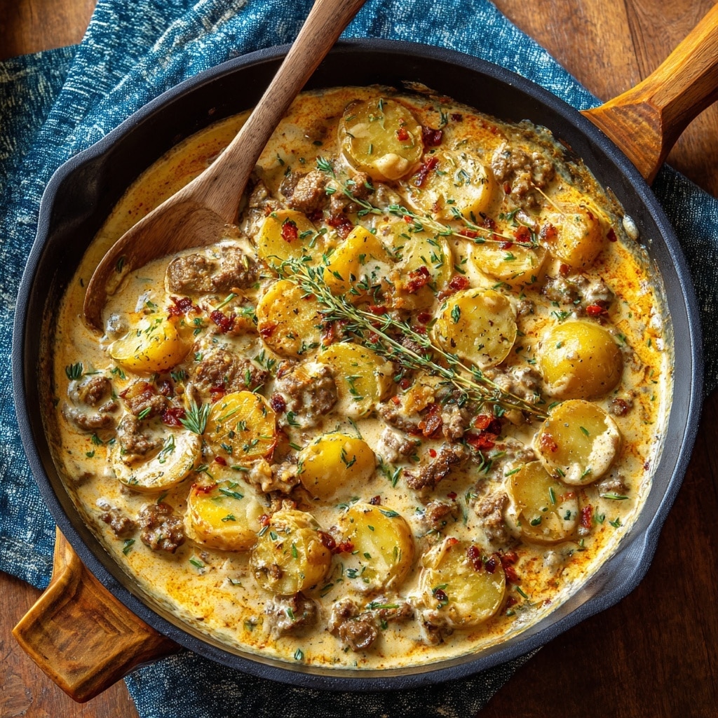 Kielbasa and Potatoes Skillet Recipe - Recipe Image