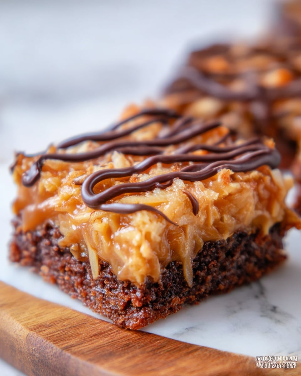 Easy Samoa Brownies Recipe - Recipe Image