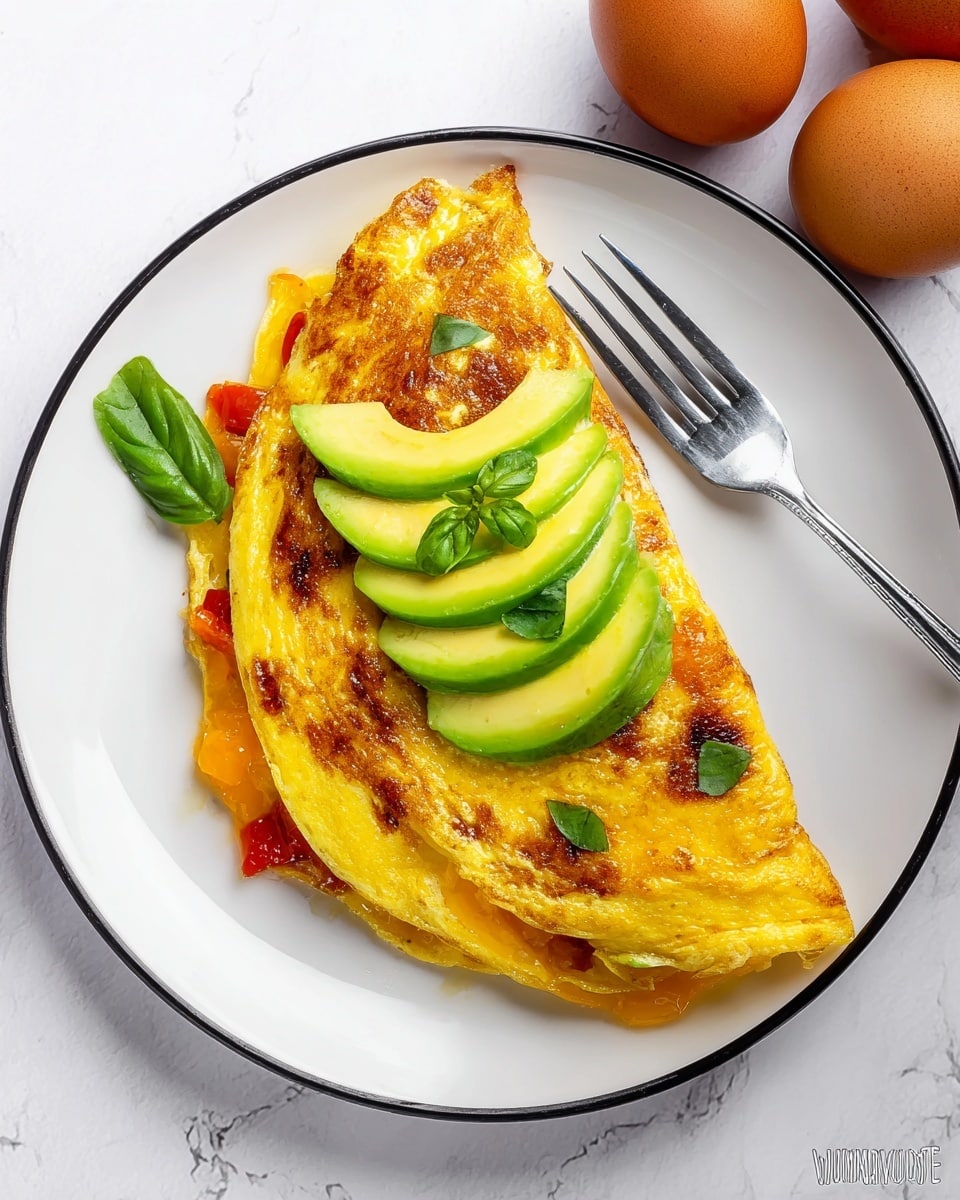 Easy Fluffy Omelette with 10 Filling Ideas Recipe - Recipe Image